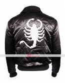 Drive Scorpion Ryan Gosling Black & White Satin Jacket Drive Scorpion Ryan Gosling Black & White Satin Jacket