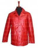 Fight Club Brad Pitt Leather Coat