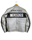 Mercedes Racing Genuine Cowhide Leather Streetwear Jacket