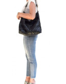 Beth Dutton Studded Woven Leather Bag