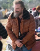 Stranger Things S05 Jim Hopper Shearling Jacket