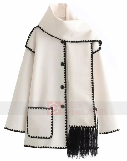 Women's Long Sleeve Scarf Coat