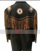 Native American Western Fringe Leather Jacket