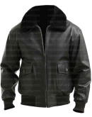 Trigger Kim Young-Kwang Black Bomber Leather Jacket