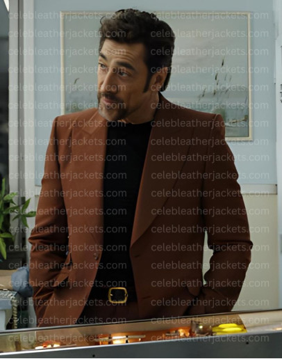 Javier Bardem F1 2025 Movie Brown Blazer