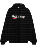Vetements Oversized Black Logo Hoodie
