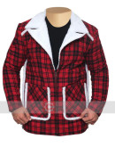 Deadpool Ryan Reynolds Red Shearling Jacket