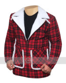 Deadpool Ryan Reynolds Red Shearling Jacket