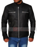 The Vampire Diaries Damon Salvatore (Ian Somerhalder) Black Leather Jacket