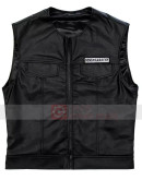Sons of Anarchy Jax Teller Black Pu Leather Vest