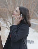 The Hating Game Lucy Hale (Lucy Hutton) Black Coat