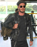 Brazil Airport David Beckham Leather Jacket