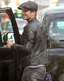Brazil Airport David Beckham Leather Jacket