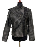 The 100 Marie Avgeropoulos Distressed Leather Jacket