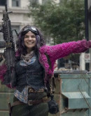 The Walking Dead S10 Paola Lázaro Pink Jacket