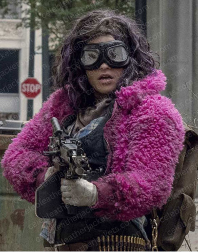 The Walking Dead S10 Paola Lázaro Pink Jacket