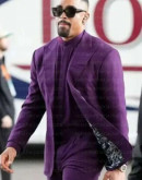 Super Bowl 2025 Jalen Hurts Purple Suit