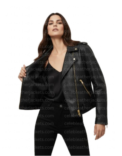 AllSaints Balfern Leather Biker Jacket – Women’s Black