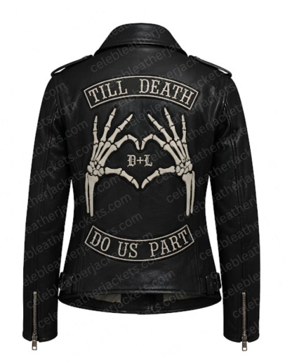 Women Till Death Do Us Apart Bridal Gift Leather Jacket