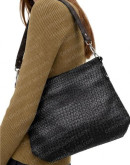 Beth Dutton Studded Woven Leather Bag