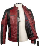 Red and Black Leather Jacket