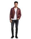 Rote Lederjacke für Damen & Herren
