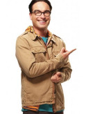The Big Bang Theory Johnny Galecki Brown Cotton Jacket