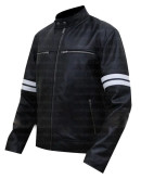 Fast And Furious 7 Paul Walker Black Leather Jacket  