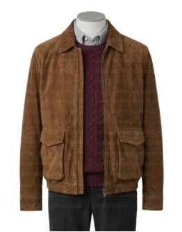 Succession Alan Ruck (Connor Roy) Suede Leather Jacket