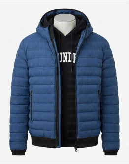 Ted Lasso Jason Sudeikis Blue Puffer Jacket