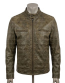 Chicago P.D Jason Beghe Distressed Leather Jacket