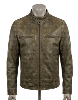 Chicago P.D Jason Beghe Distressed Leather Jacket
