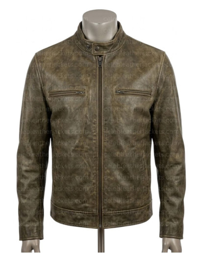 Chicago P.D Jason Beghe Distressed Leather Jacket