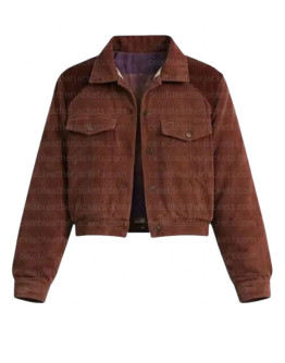 Natalia Dyer Stranger Things S05 Brown Jacket