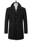 Succession Connor Roy Black Wool Coat