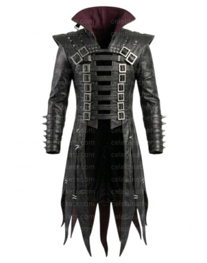 The Batman Who Laughs (Bruce Wayne) Black Leather Coat