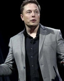 Elon Musk Gray Blazer