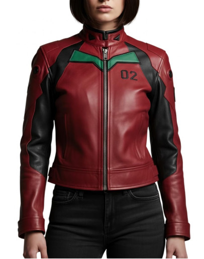 Neon Genesis Evangelion Asuka Leather Jacket