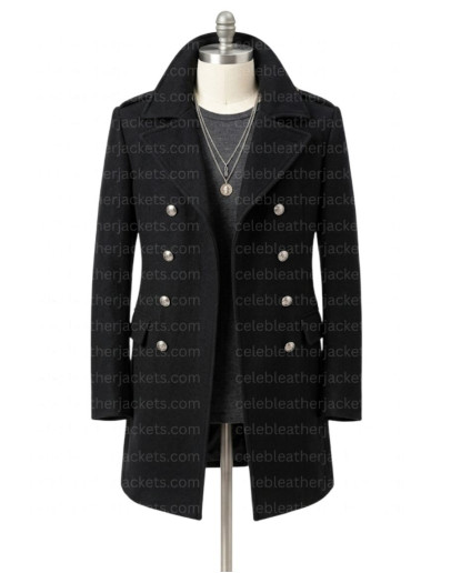 Fallen Jeremy Irvine (Daniel Grigori) Black Coat