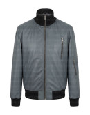 German Flag Luftwaffe Pilots Flight Grey Leather Jacket