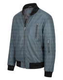 German Flag Luftwaffe Pilots Flight Grey Leather Jacket