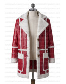 Red One (Santa Claus) J.k. Simmons Suede Leather Coat