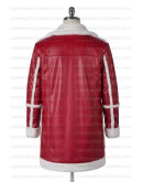 Red One (Santa Claus) J.k. Simmons Suede Leather Coat