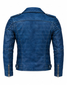 Alex Turner Blue Leather Jacket