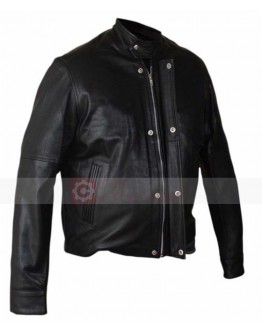 Californication Hank Moody Black Leather Jacket