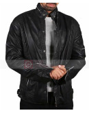 DAFT PUNK ELOCTROMa GET LUCKY BLACK REAL LEATHER JACKET