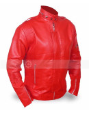 DAFT PUNK ELOCTROMa GET LUCKY BLACK REAL LEATHER JACKET