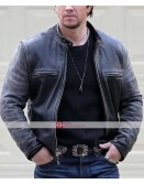 Daddy's Home Mark Wahlberg Black Distressed Jacket