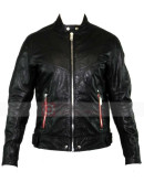 Designer Men L Reed Black Biker Motorcycle Leather Jacket Designer Men L Reed Black Biker Motorcycle Leather Jacket