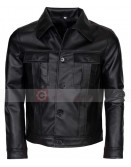 Elvis Presley Black Rockstar Leather Costume Jacket